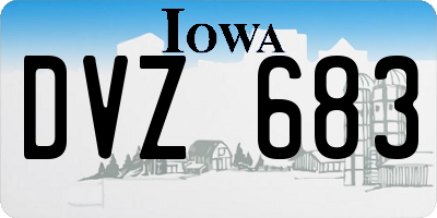 IA license plate DVZ683