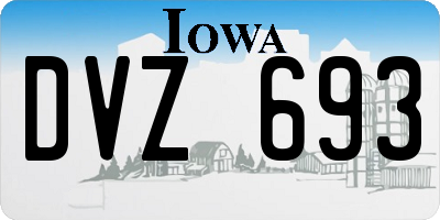 IA license plate DVZ693