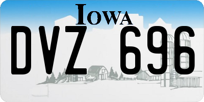 IA license plate DVZ696