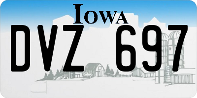 IA license plate DVZ697