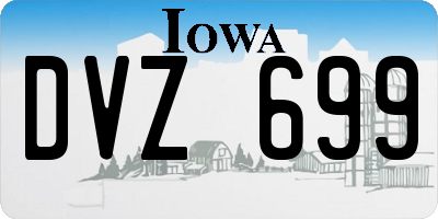 IA license plate DVZ699