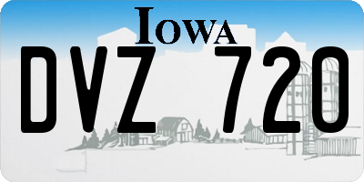 IA license plate DVZ720