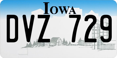 IA license plate DVZ729