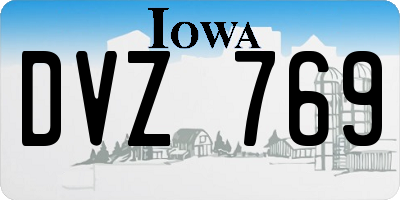 IA license plate DVZ769