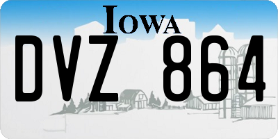 IA license plate DVZ864