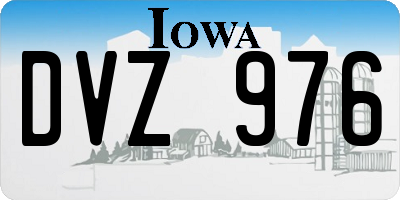 IA license plate DVZ976