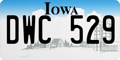 IA license plate DWC529