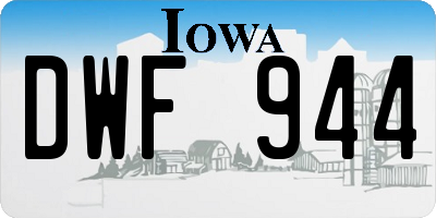 IA license plate DWF944