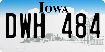 IA license plate DWH484