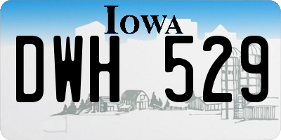 IA license plate DWH529