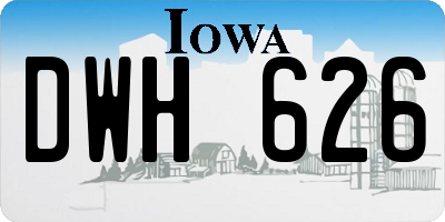 IA license plate DWH626