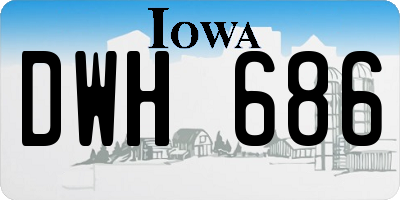 IA license plate DWH686