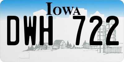 IA license plate DWH722