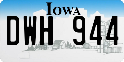 IA license plate DWH944