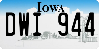 IA license plate DWI944
