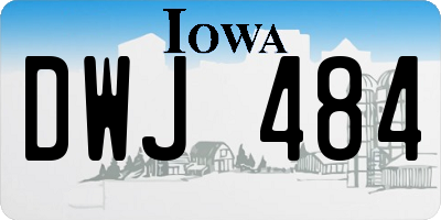 IA license plate DWJ484