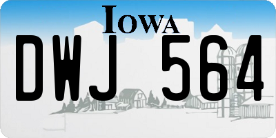 IA license plate DWJ564