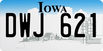 IA license plate DWJ621