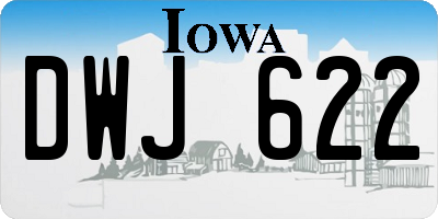 IA license plate DWJ622