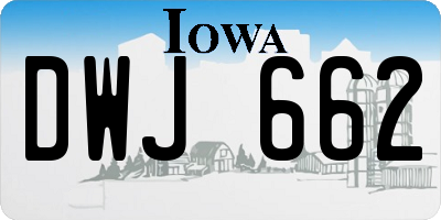 IA license plate DWJ662