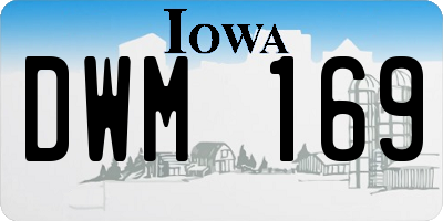 IA license plate DWM169