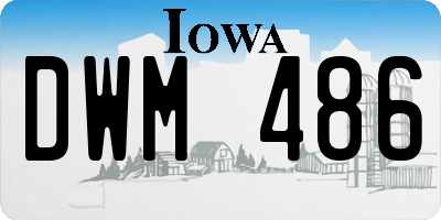 IA license plate DWM486