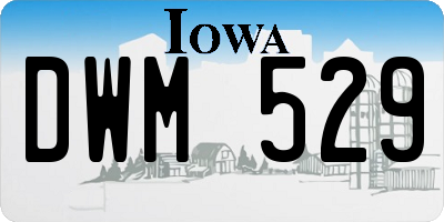 IA license plate DWM529