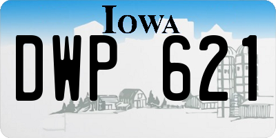 IA license plate DWP621