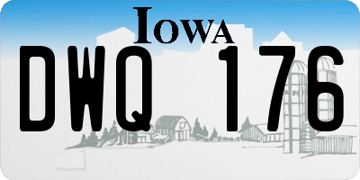 IA license plate DWQ176
