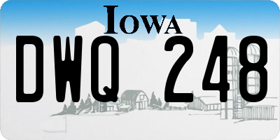 IA license plate DWQ248