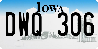 IA license plate DWQ306