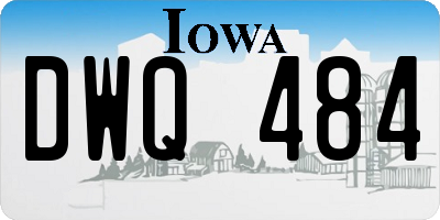 IA license plate DWQ484