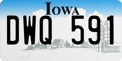 IA license plate DWQ591
