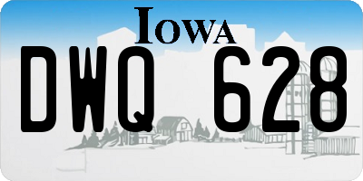 IA license plate DWQ628