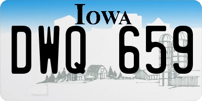 IA license plate DWQ659