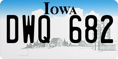 IA license plate DWQ682