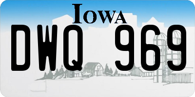 IA license plate DWQ969