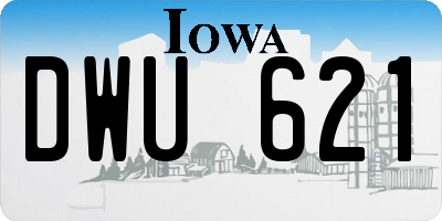 IA license plate DWU621