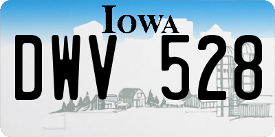 IA license plate DWV528