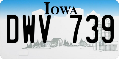 IA license plate DWV739