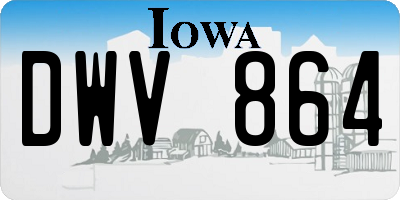 IA license plate DWV864