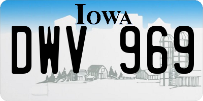 IA license plate DWV969