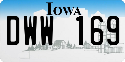 IA license plate DWW169
