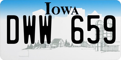 IA license plate DWW659