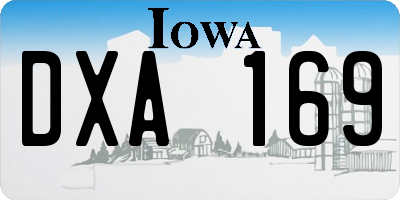 IA license plate DXA169