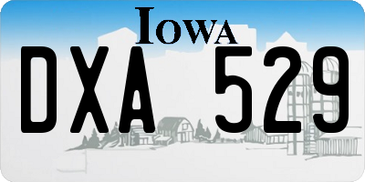 IA license plate DXA529