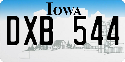 IA license plate DXB544