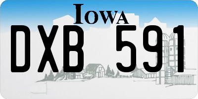 IA license plate DXB591