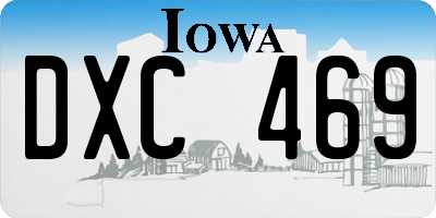 IA license plate DXC469