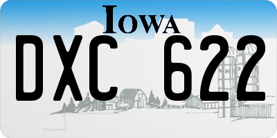 IA license plate DXC622